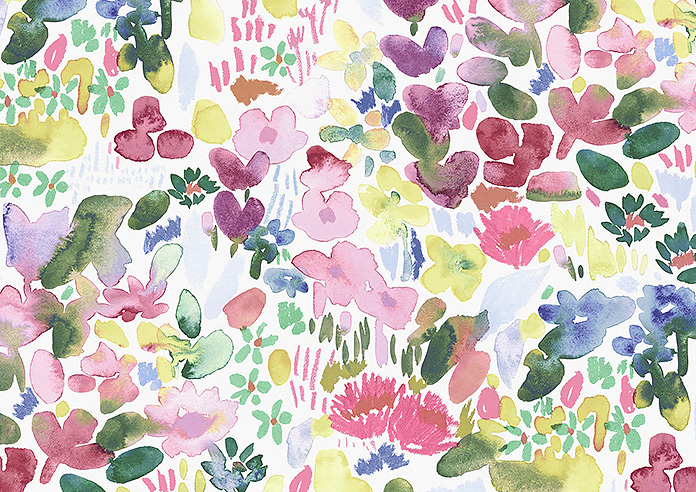 Bluebellgray Flora, Cerise - Roman Blind - Image 7